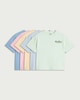 image 1 of F&F Girls 5-Pack Pure Cotton Malibu Print T-Shirts in Multi