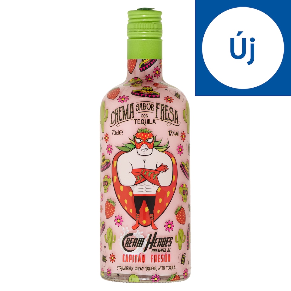 Cream Heroes Capitán Fresón Strawberry Tequila Liqueur 17% 0,7 l