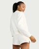 image 3 of F&F Active AFTERCLASS Ribbed Crew Neck Sweatshirt in Cream