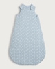 image 1 of F&F Baby Pure Cotton Apple Print 2.5 Tog Sleeping Bag in Blue