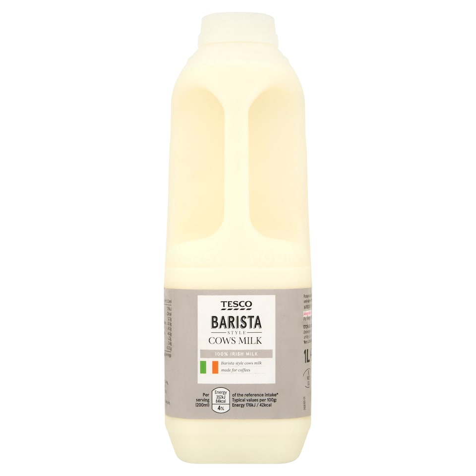 Tesco Barista Style Cow Milk 1L