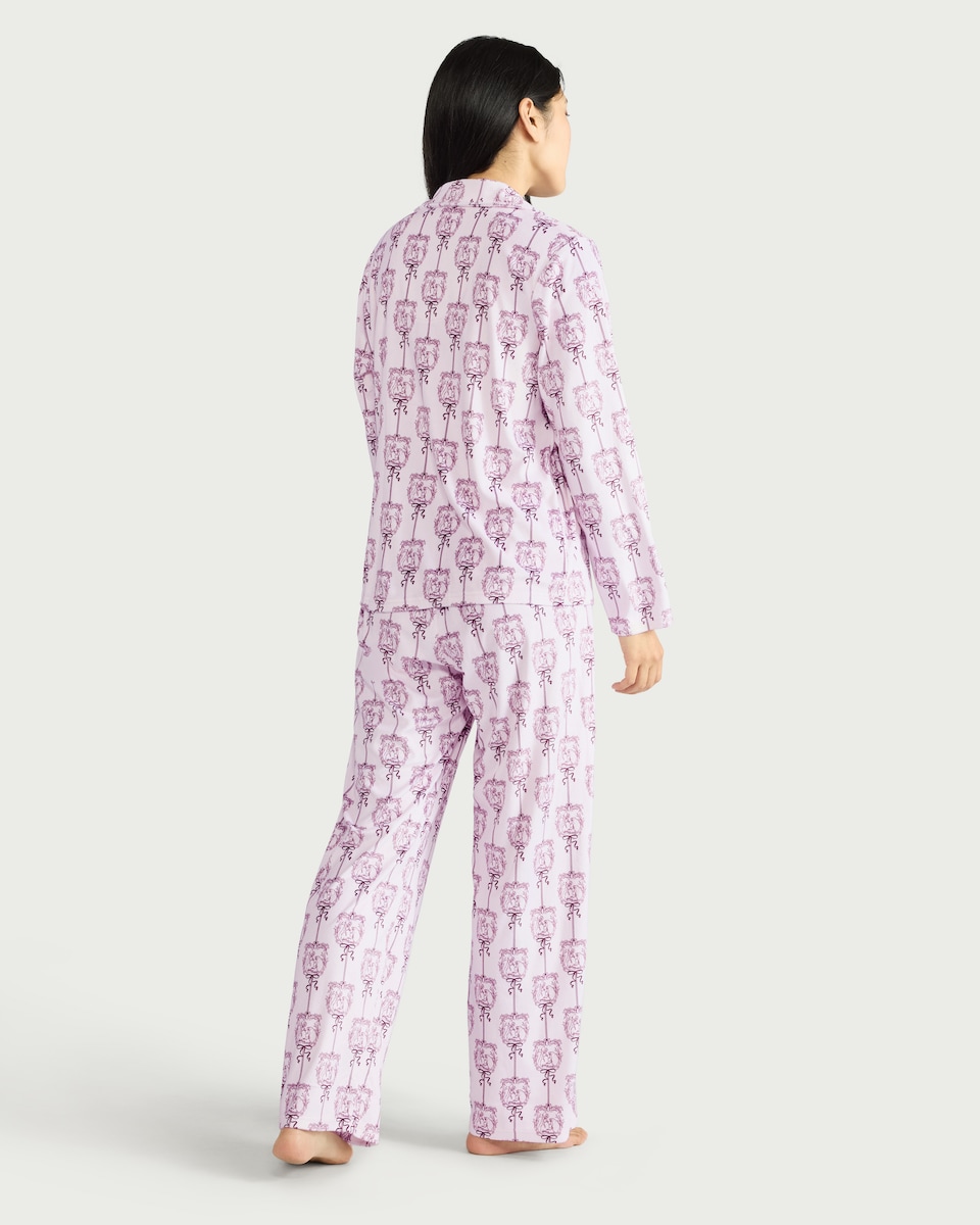 image 1 of Disney Lady and the Tramp Fleece Pyjama Set in Pink
