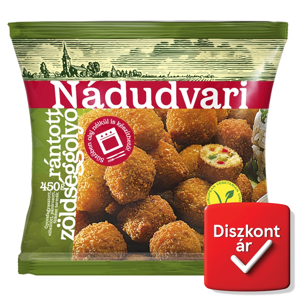 Nádudvari gyorsfagyasztott rántott zöldséggolyók 450 g