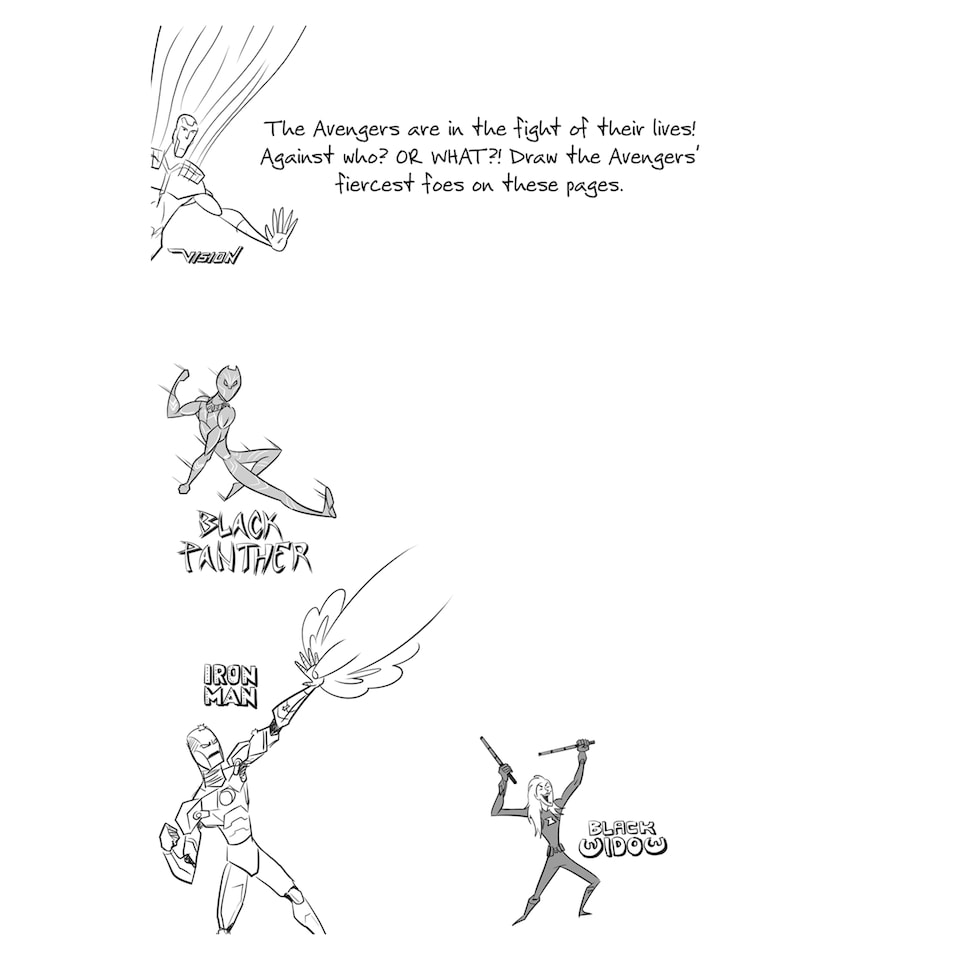 image 1 of Marvel Avengers Doodles