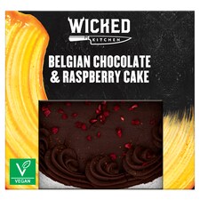 Wicked Kitchen Belgian Chocolate & Raspberry Cake