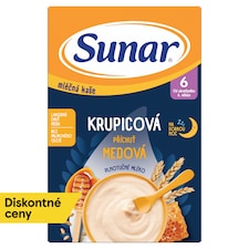 Sunar mliečna krupicová kaša na dobrú noc medová 210 g