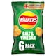 image 2 of Walkers Salt & Vinegar Multipack Crisps 6 x 25g