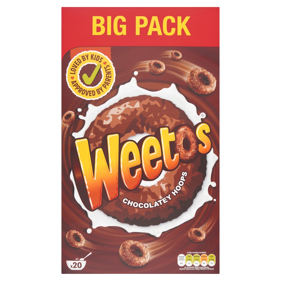 Weetos Chocolatey Hoops Cereal 600g