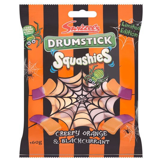 HALLOWEEN BAG DRUMSTICKS SQUASHIES 160G Tesco Groceries