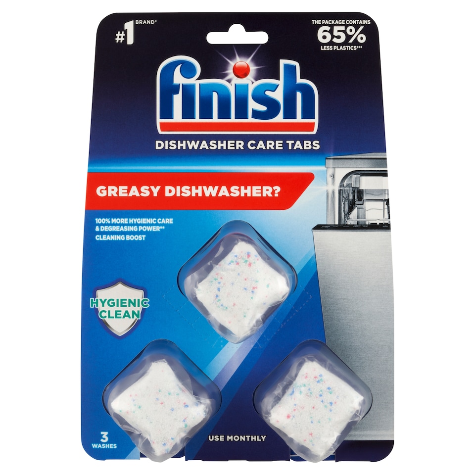 image 1 of Finish Dishwasher Care Tabs 3 x 17 g (51 g)