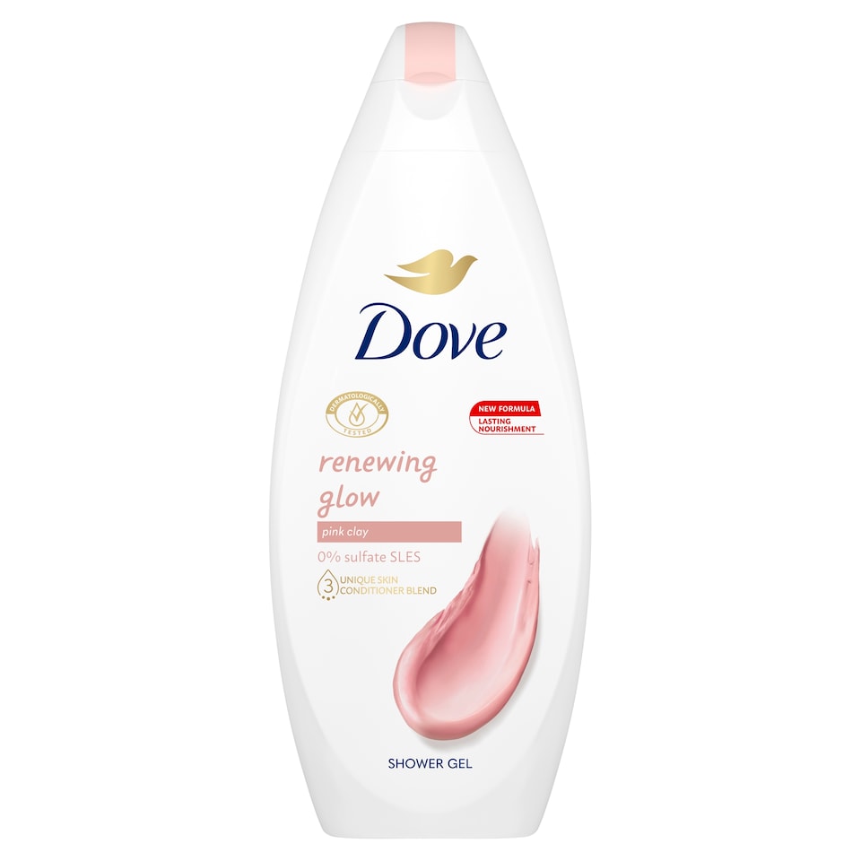 Dove Renewing Glow Pink Clay krémtusfürdő 250 ml