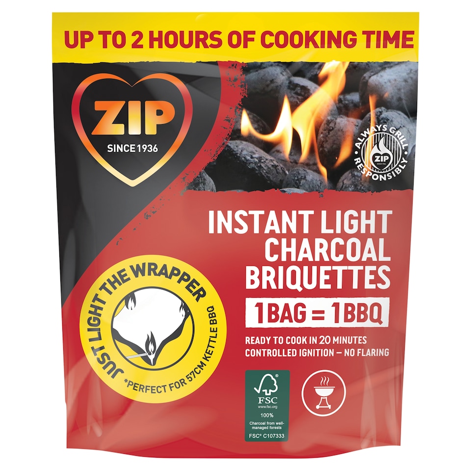 Zip Instant Light Charcoal Briquettes