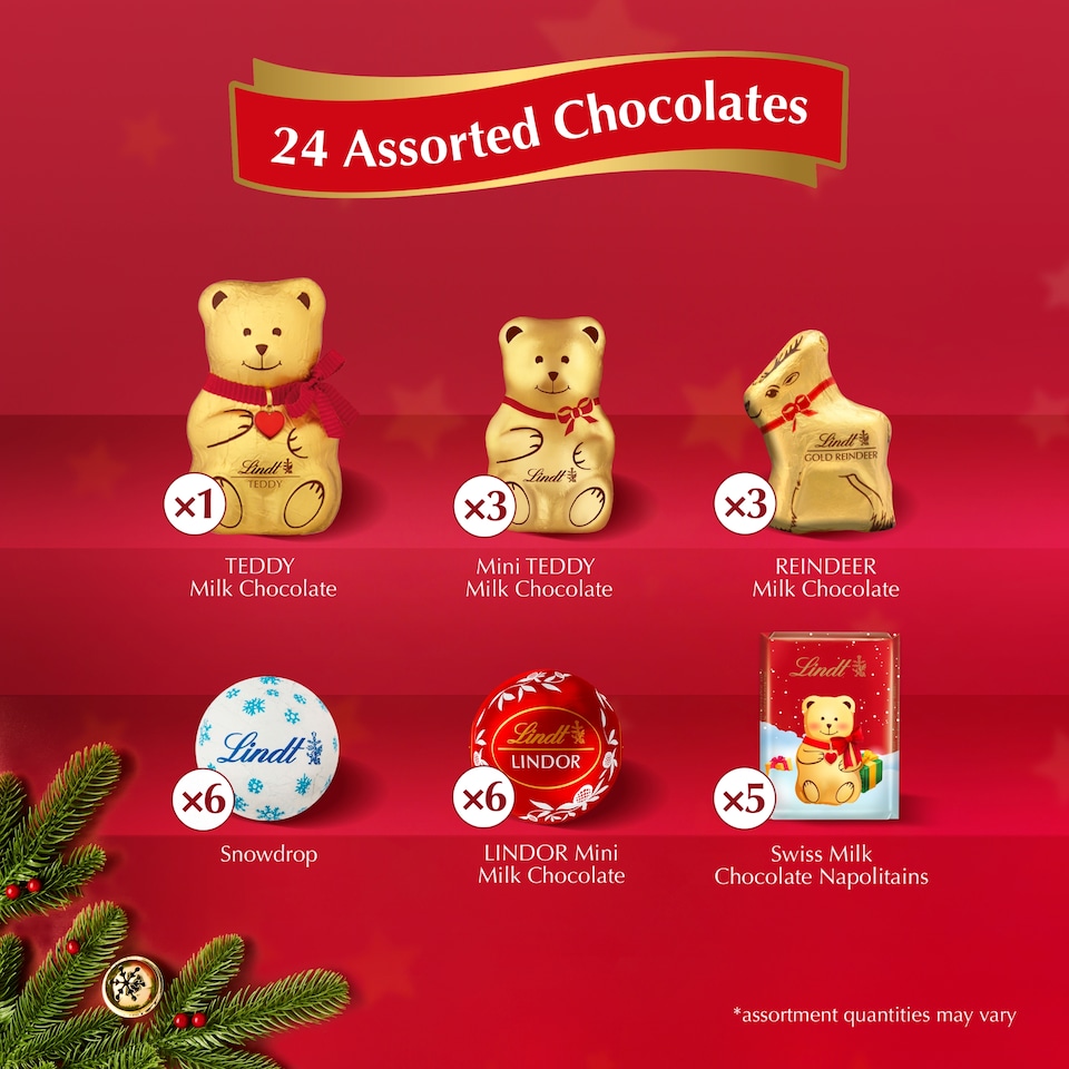image 1 of Lindt Teddy Aug/Reality Chocolate Ad/Cal 250G