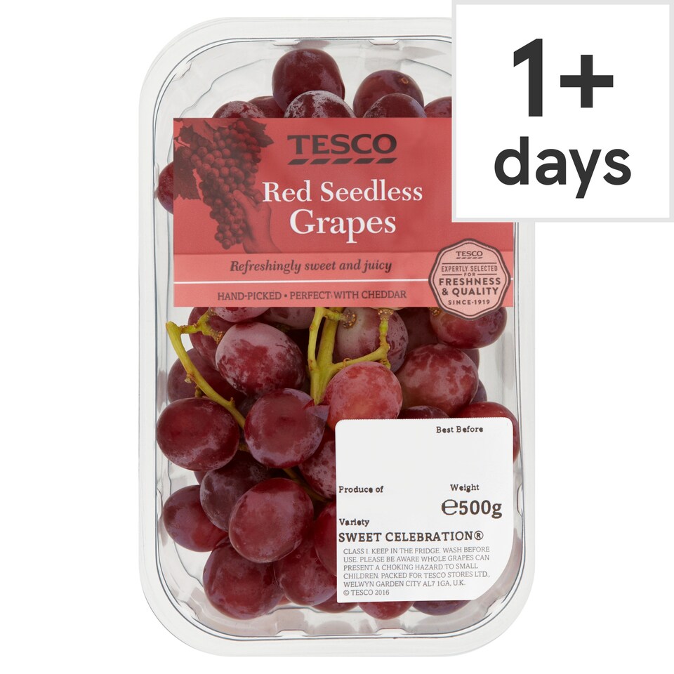 Tesco Red Seedless Grape Punnet (C)