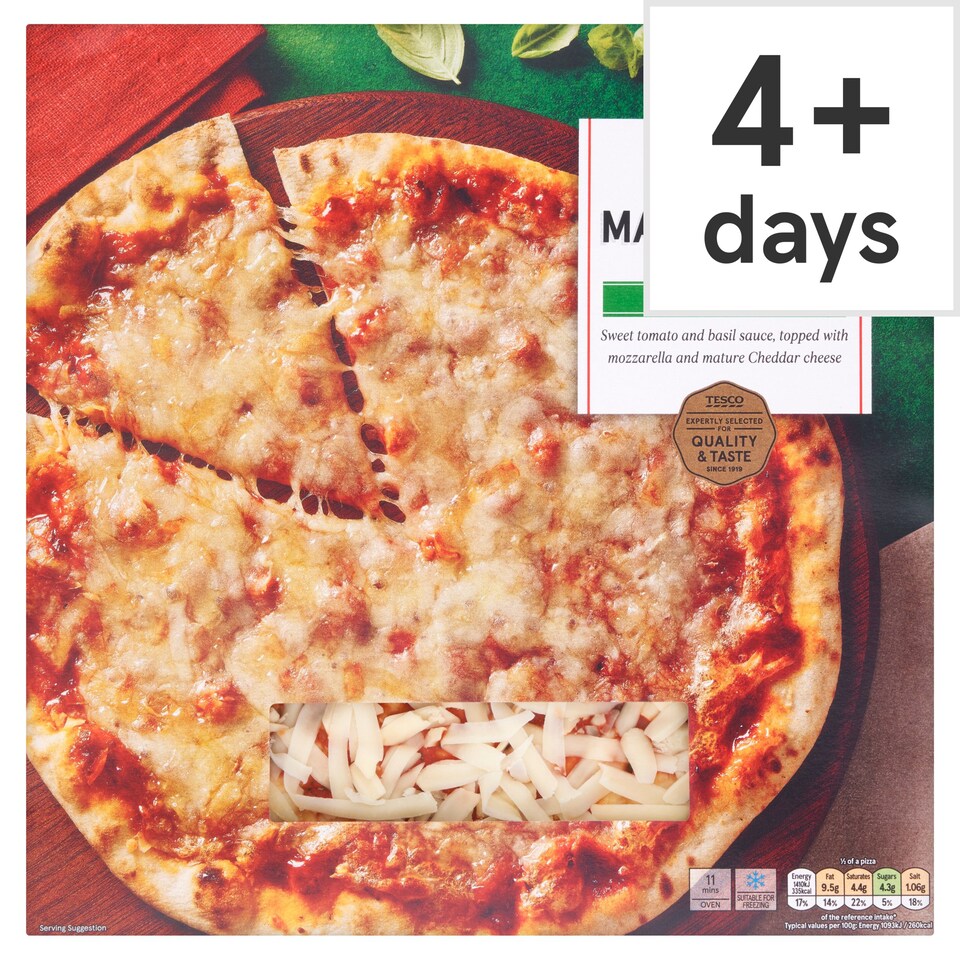 Tesco Stonebaked Margherita Pizza 252G Tesco Groceries