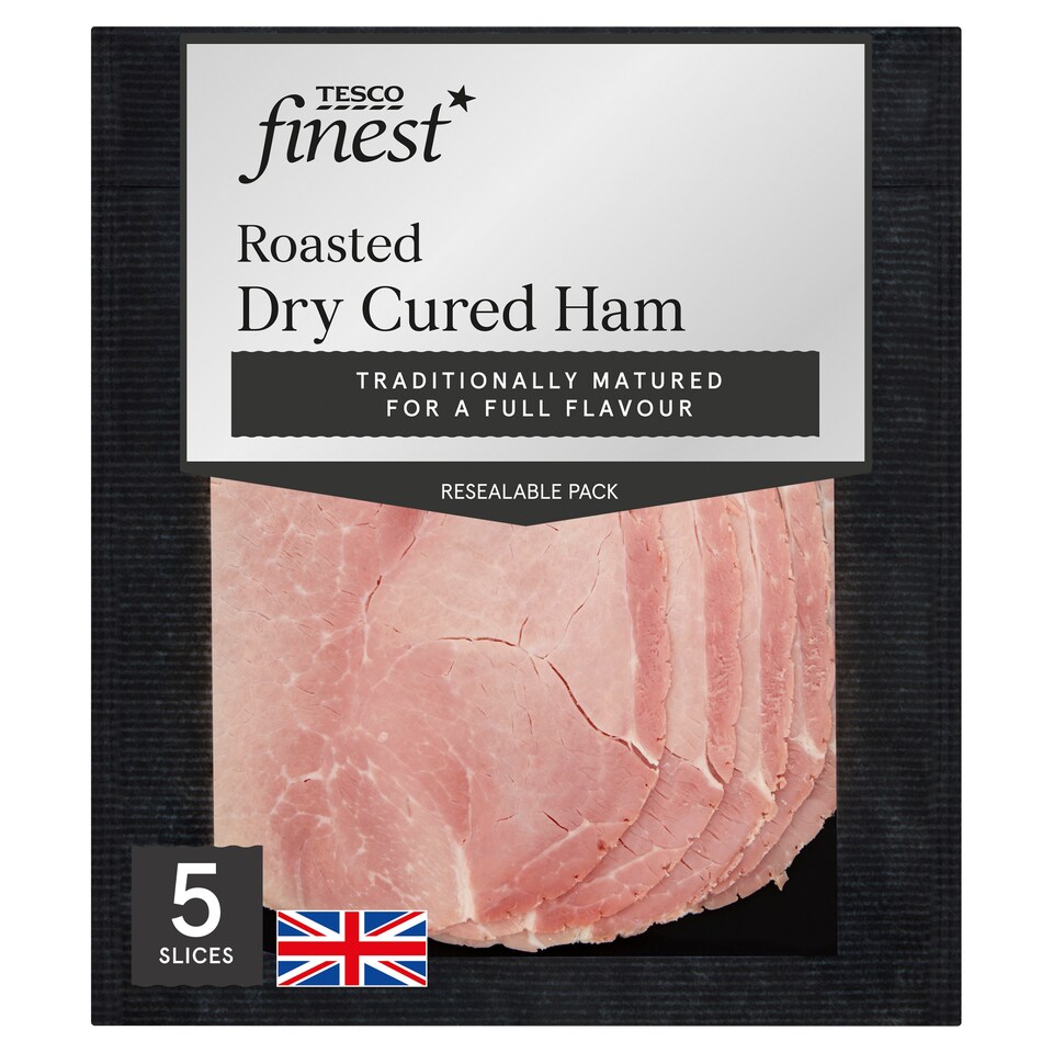 Tesco Finest Roast Dry Cured Ham 125G