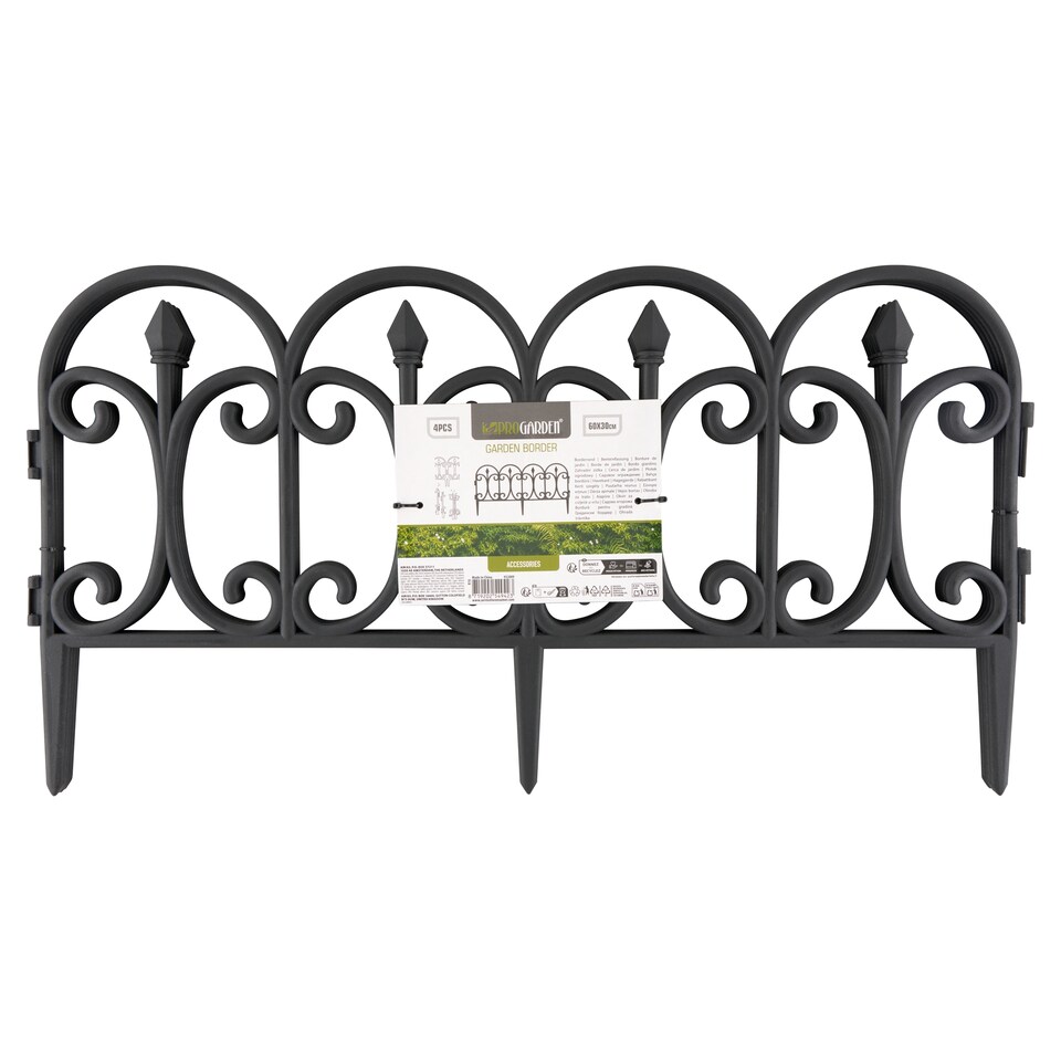 Pro Garden Garden Border 60 x 30 cm 4 pcs