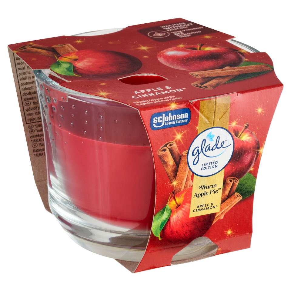 obrázok 1 z Glade Maxi Warm Apple Pie parfumovaná sviečka 204 g