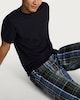 image 1 of F&F Pure Cotton Check Print Pyjama Set in Navy