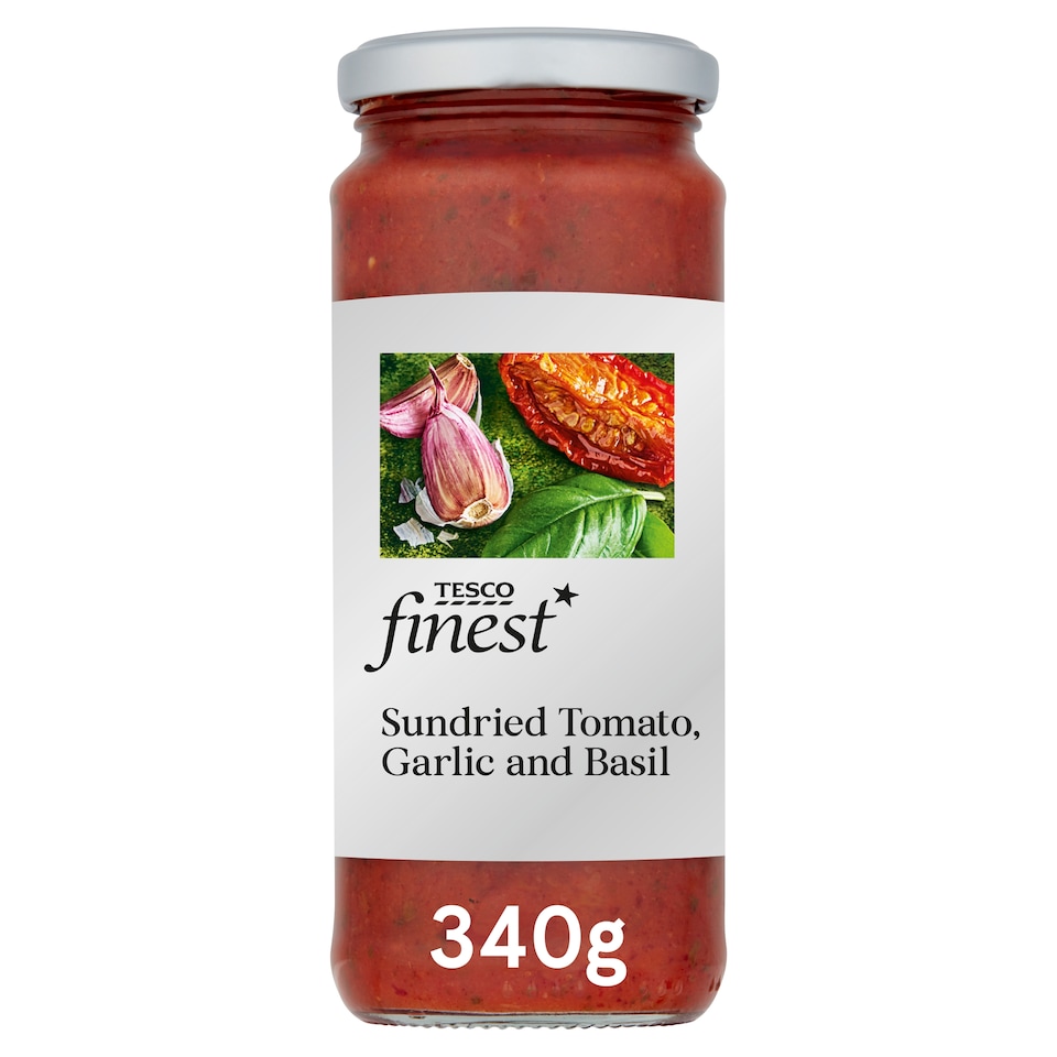 Tesco Finest Sun Dried Tomato Garlic & Basil Sauce 340G