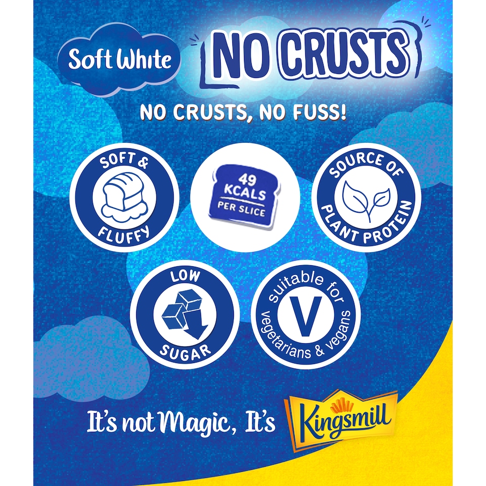 image 1 of Kingsmill Crusts Away White 400G