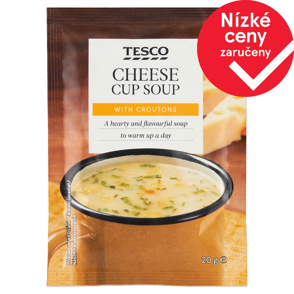 Tesco Instantní sýrová polévka krutony 20g