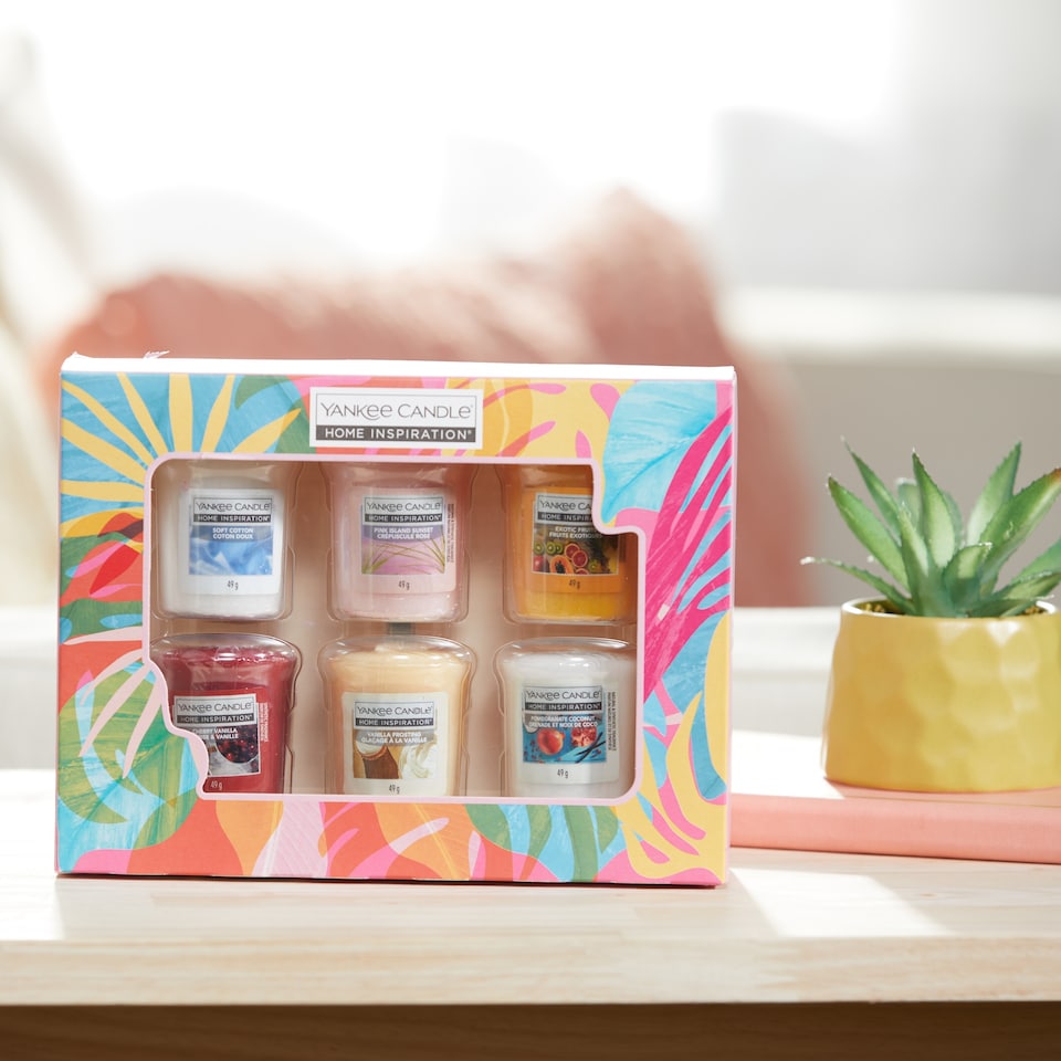 image 1 of Yankee Votive Gift Set 6 x 49g