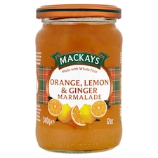 Mackays Orange & Lemon Marmalade With Ginger 340G