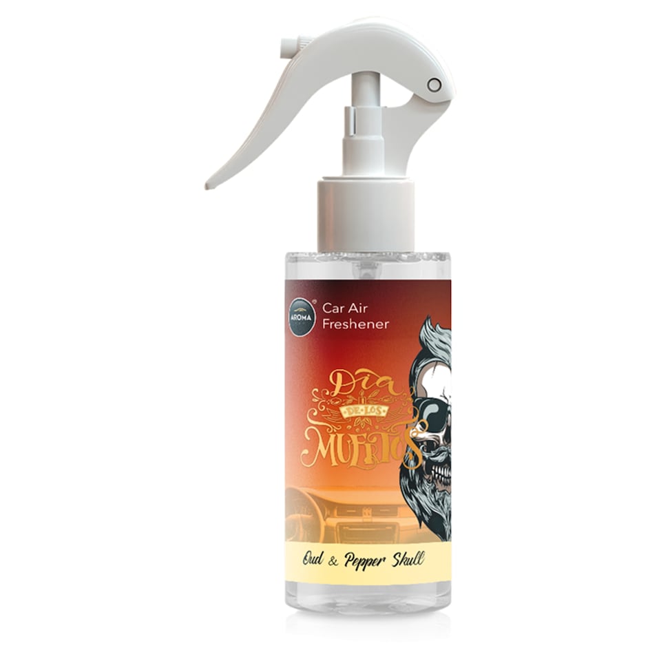 Aromatherapy Car Oud & Pepper Skull Spray Air Freshener 150Ml