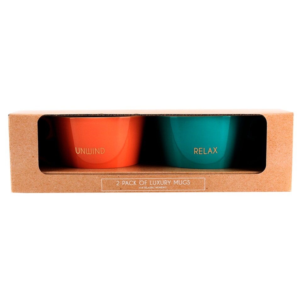 Tesco Fresh Blooms Mugs 2 Pack