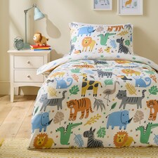 Silentnight Healthy Growth Animal Reversible Duvet Set Single