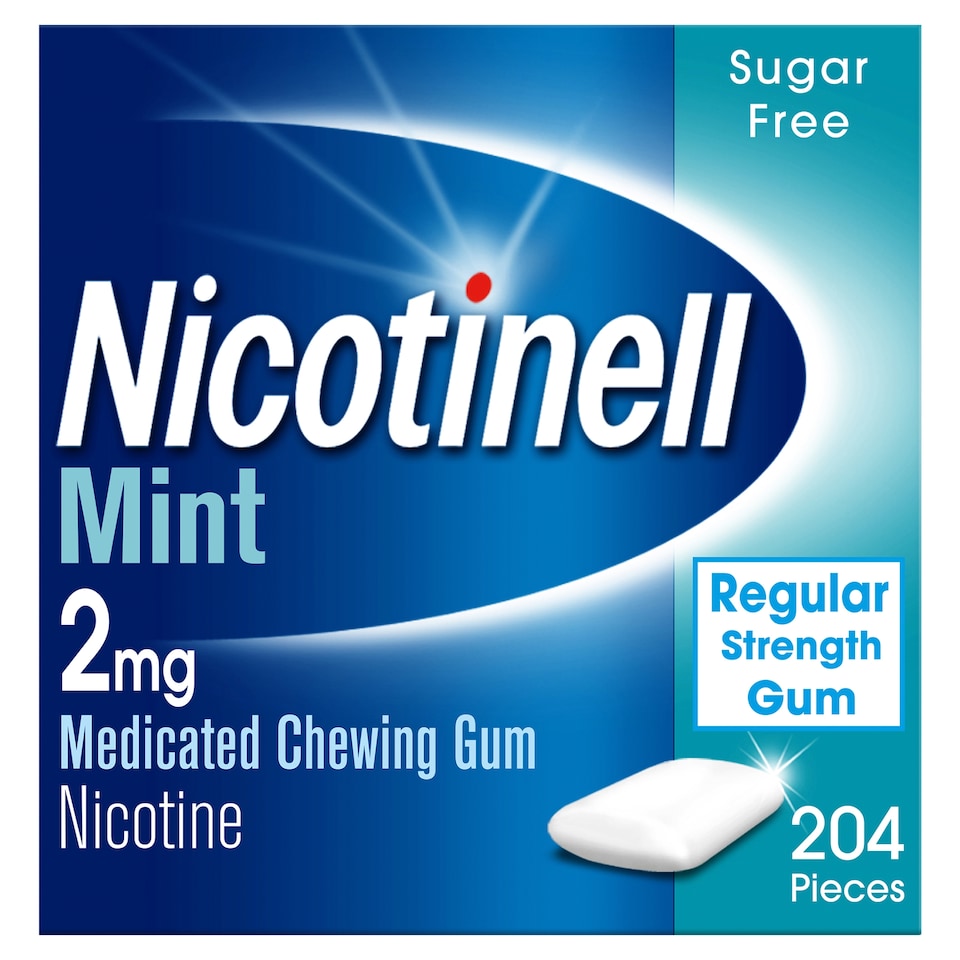 Nicotinell Stop Smoking Aid 2mg Medicated Chewing Gum - Mint 204s