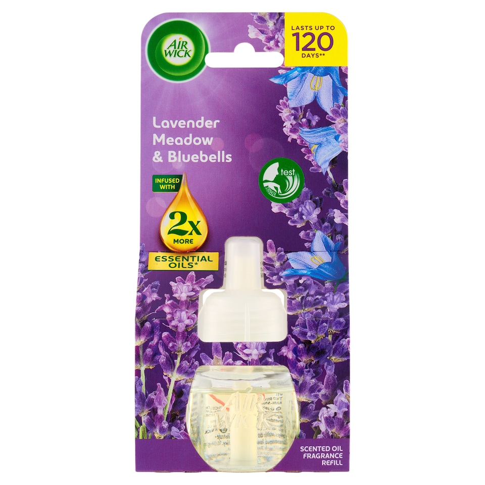 Obrázek 1 pro produkt Air Wick Tekutá náplň do elektrického přístroje levandulová louka a modré kvítky 19ml