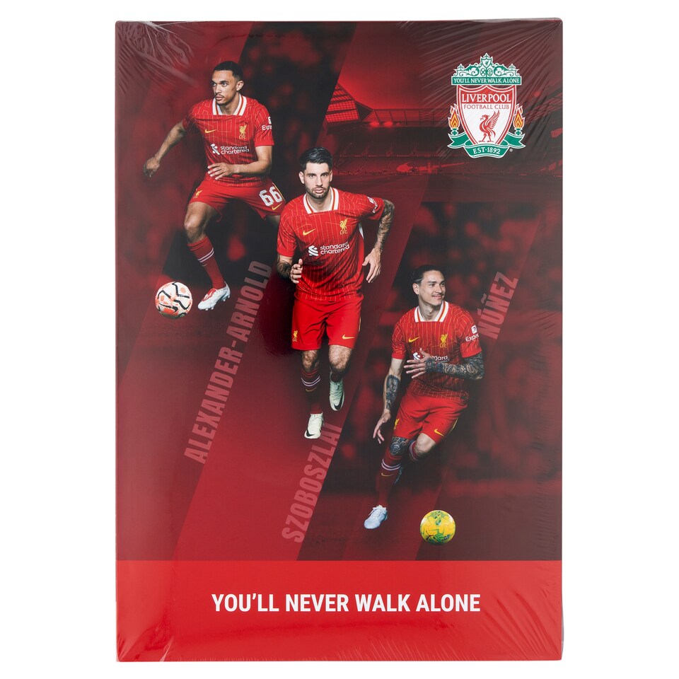 Liverpool Football Club You'll Never Walk Alone Lined Hardtable Diary A4 96 Sheet