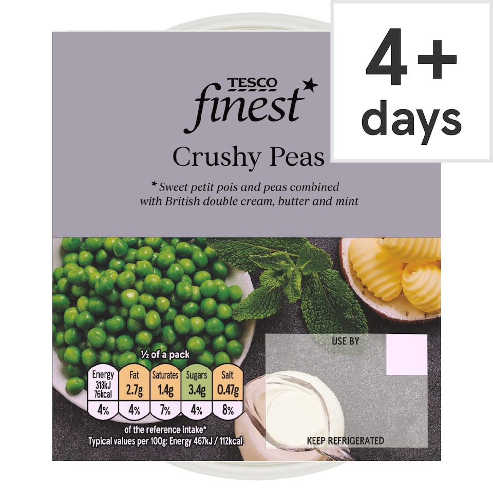 Tesco Finest Crushy Peas 150g