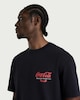 image 2 of Coca-Cola Pure Cotton Football T-Shirt in Black