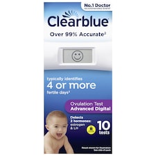 Clearblue Advanced Digital Ovulation Test with 10 Pack