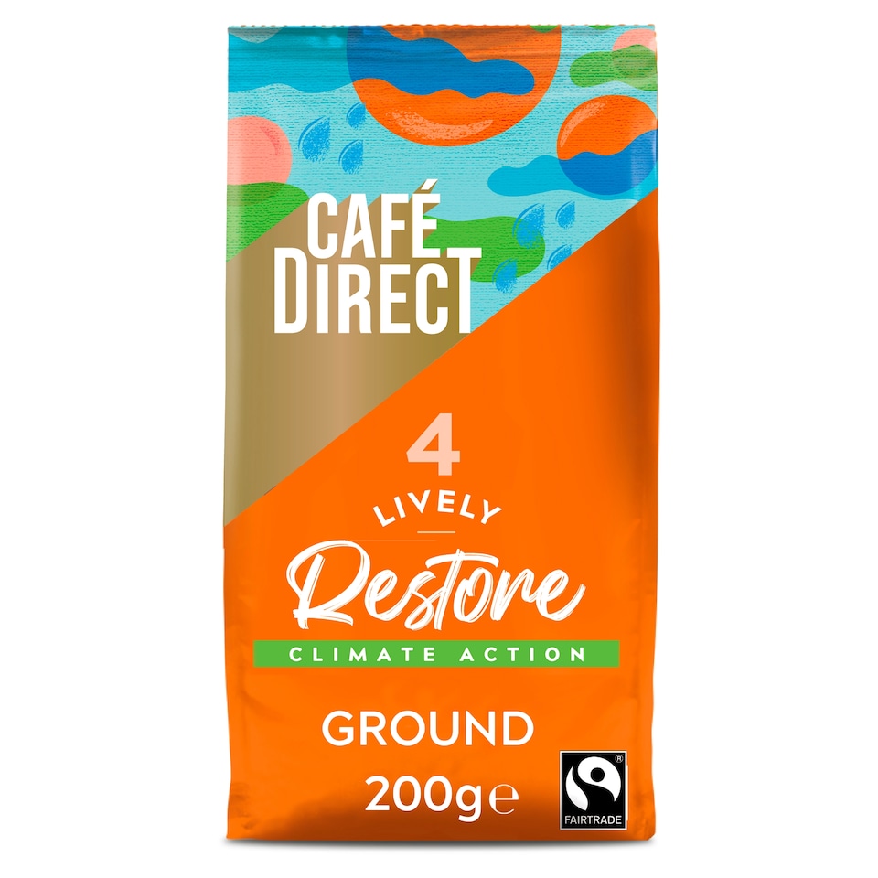 Cafedirect Fairtrade Restore Roast Ground Coffee 200G