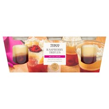 Tesco Raspberry Trifles 3 x 135g 405g