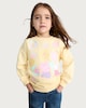 image 1 of Peppa Pig Cotton Rich Glitter Print Sweatshirt in Yellow