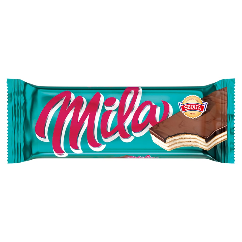 Obrázek 1 pro produkt Sedita Mila Oplatky s mléčnou krémovou náplní v kakaové polevě 50g