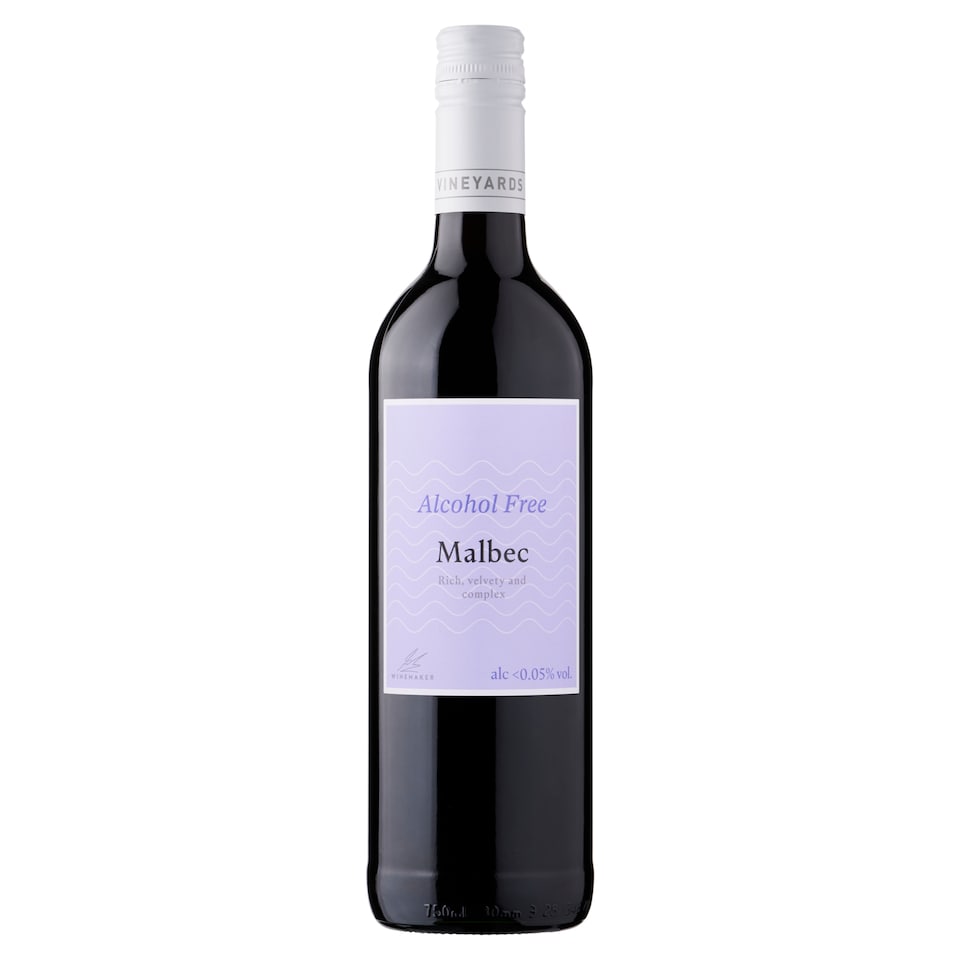 obrázok 1 z Vineyards Malbec nealkoholický nápoj z odalkoholizovaného červeného vína 750 ml