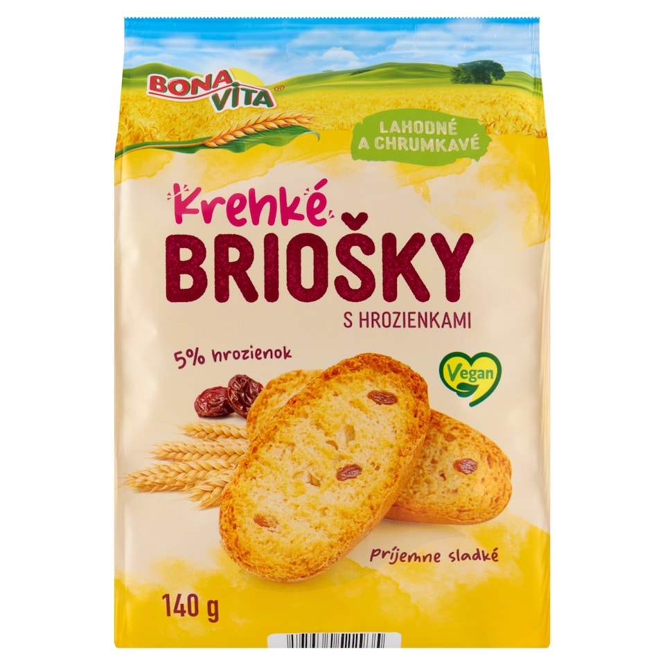 obrázok 1 z Bona Vita Krehké briošky s hrozienkami 140 g