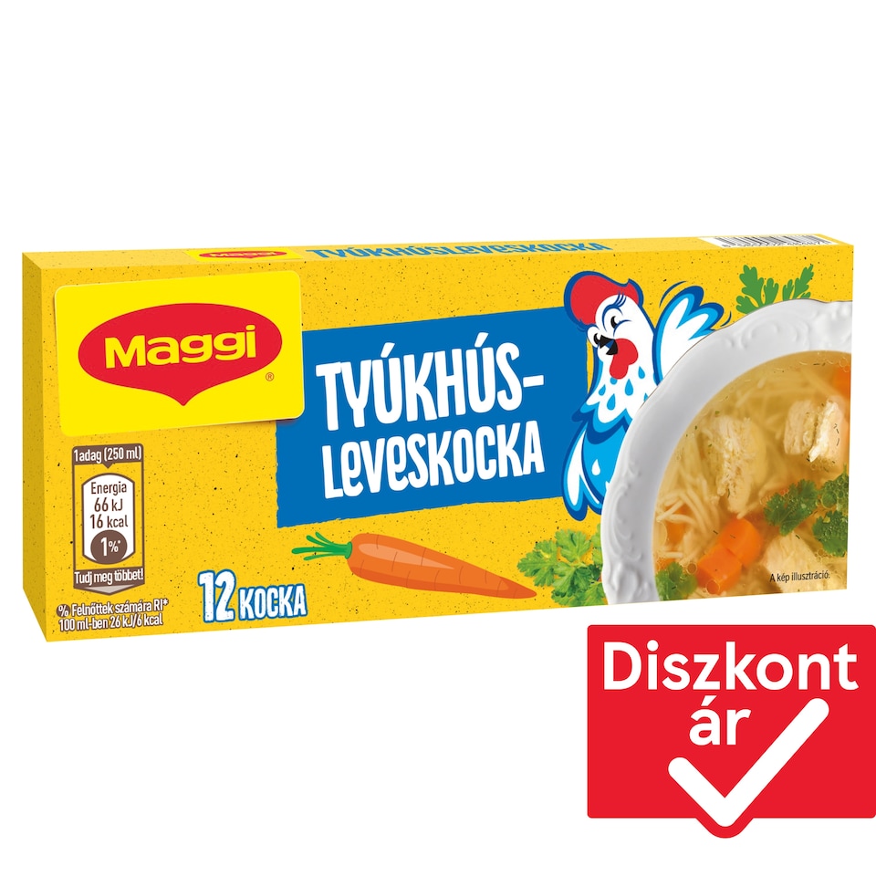 Maggi tyúkhúsleveskocka 12 db 120 g