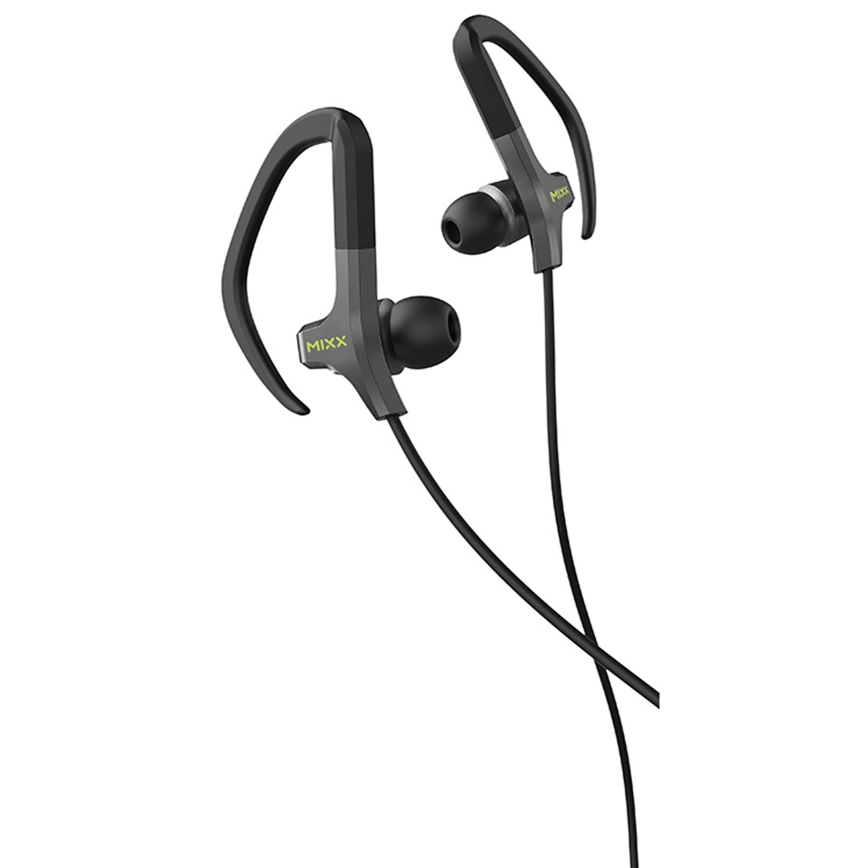 Mixx Cardio Sports Earphones Mic Remote Black