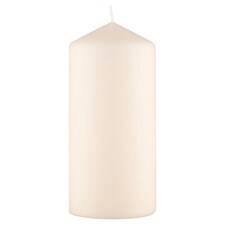 F&F Home Ivory Medium Unfragranced Pillar Candle