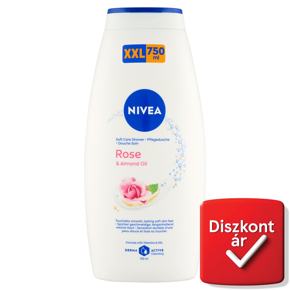 image 1 of NIVEA Rose & Almond Oil Soft Care Shower XXL 750 ml