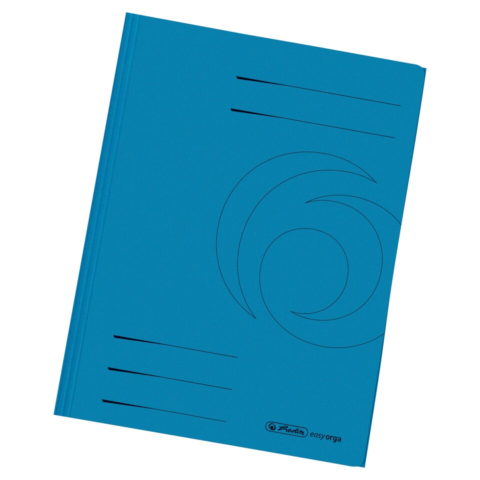 Herlitz Dosky A4 recyklované modré 3 chlopne