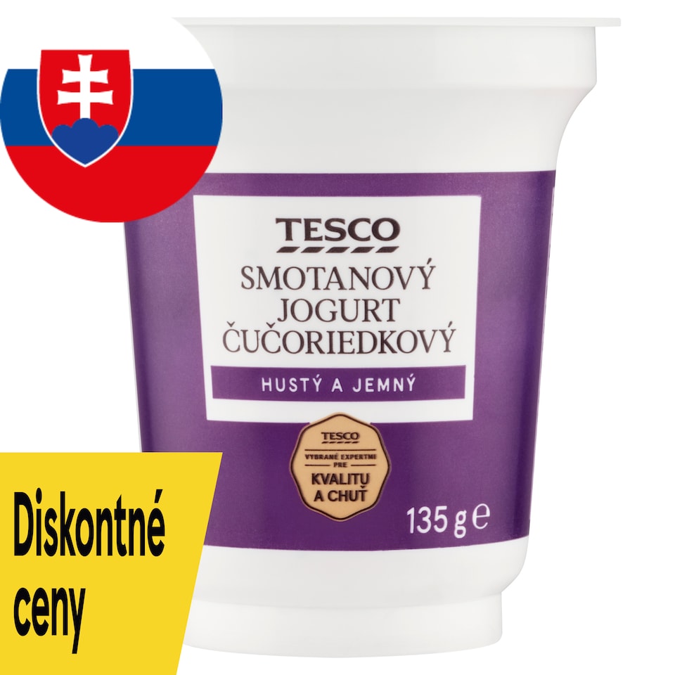 Tesco Smotanový jogurt čučoriedkový 135 g