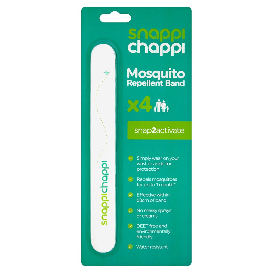 SNAPPICHAPPI BAND MOSQUITO REPELLENT 4PK